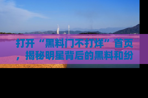 打开“黑料门不打烊”首页，揭秘明星背后的黑料和纷争真相！