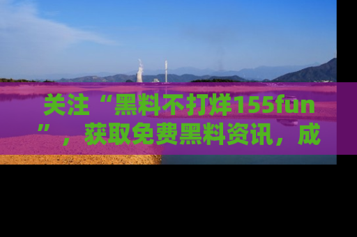 关注“黑料不打烊155fun”，获取免费黑料资讯，成为吃瓜达人不再难！