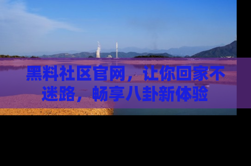 黑料社区官网，让你回家不迷路，畅享八卦新体验