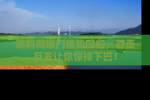 黑料网曝门强势回归，首页反差让你惊掉下巴！