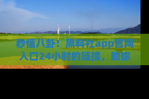 秒懂八卦！黑料社app官网入口24小时的链接，助你及时获取热搜焦点