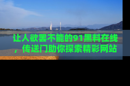 让人欲罢不能的91黑料在线，传送门助你探索精彩网站内幕！