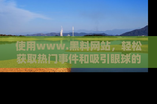 使用www.黑料网站，轻松获取热门事件和吸引眼球的黑料