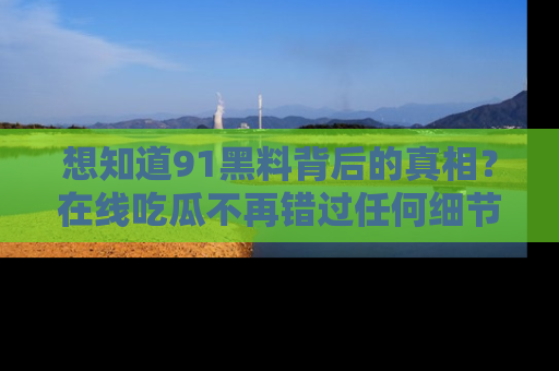 想知道91黑料背后的真相？在线吃瓜不再错过任何细节