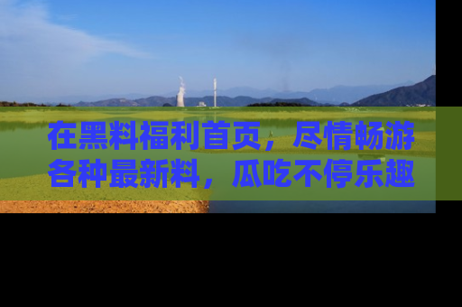 在黑料福利首页,尽情畅游各种最新料,瓜吃不停乐趣无穷!