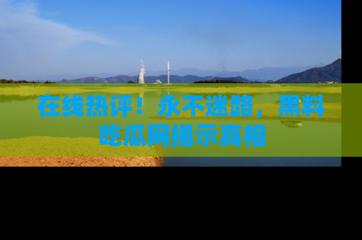 在线热评!永不迷路,黑料吃瓜网揭示真相